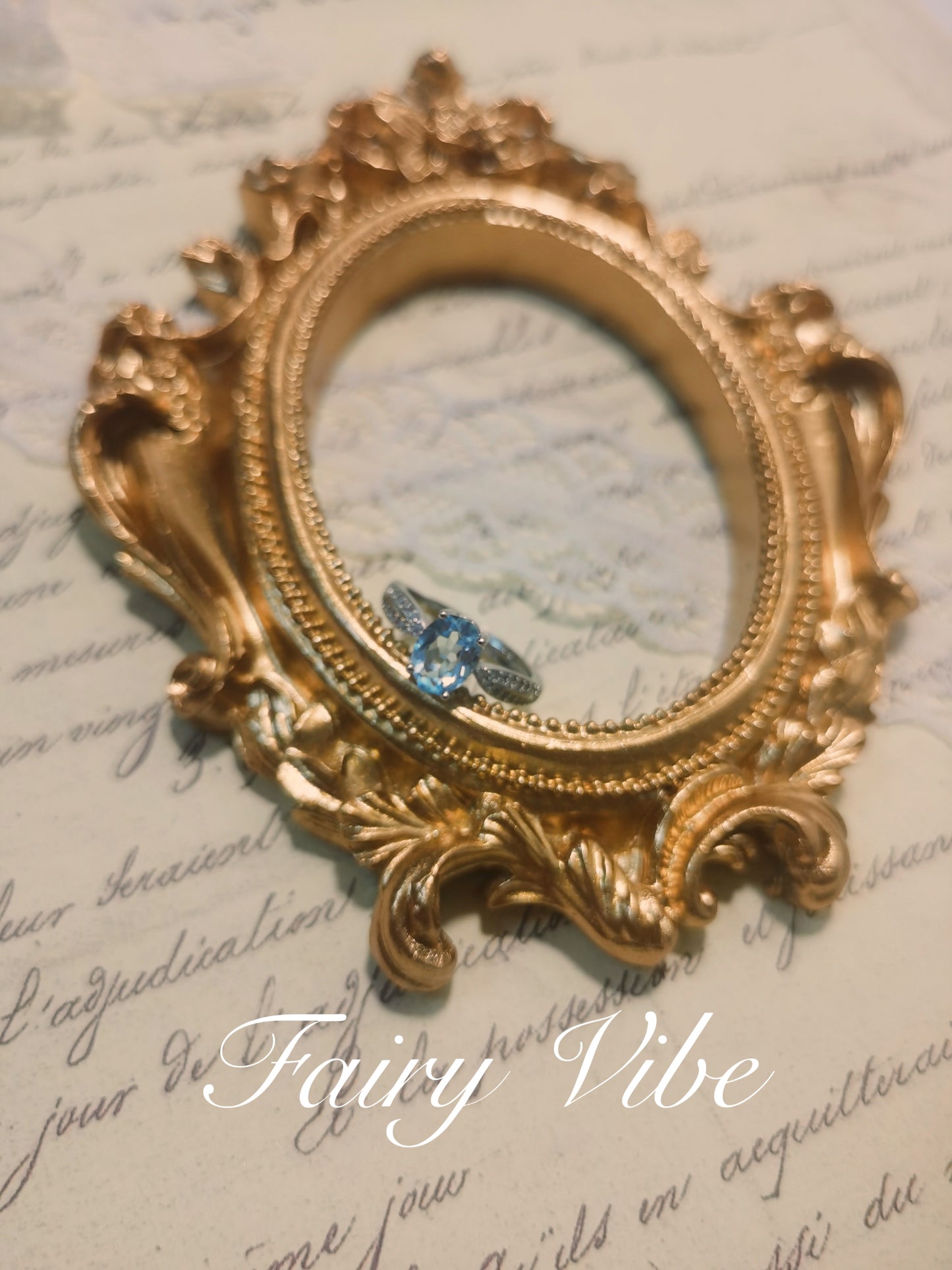 Oval Cut Light Blue CZ Silver Ring Daily Rings