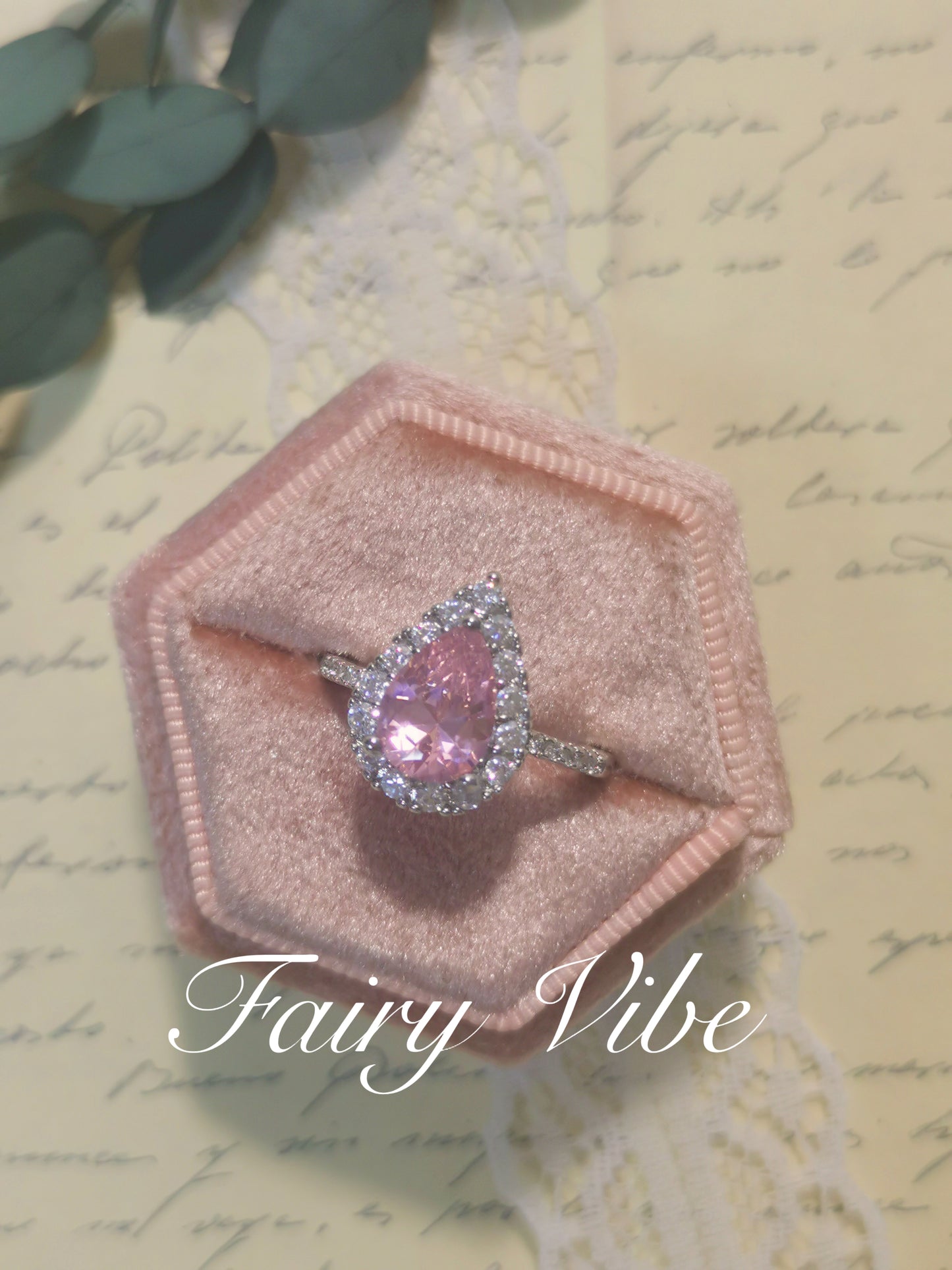 Pear Cut 5ct Pink & Yellow Cubic Zirconia Silver Ring