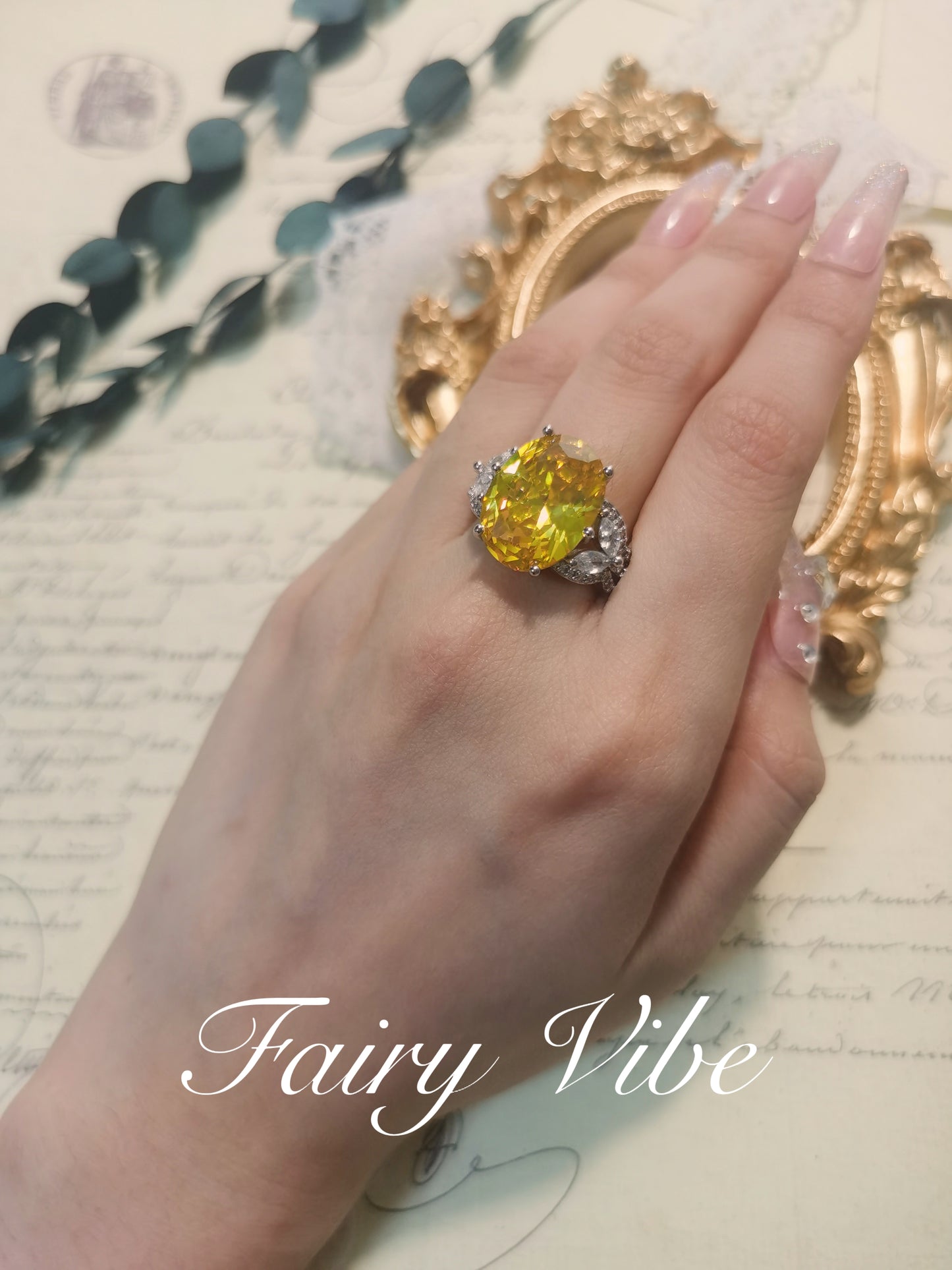 Designer cocktail ring 8 carat gorgeous oval cut zirconia silver ladies ring