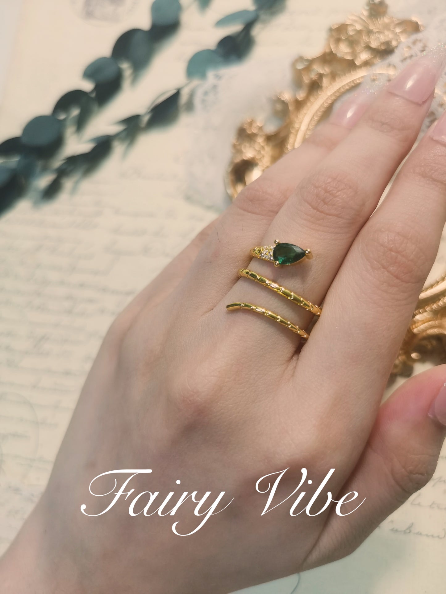 Designer Ring Snake Shaped Creative Ring Silver Daily Ring