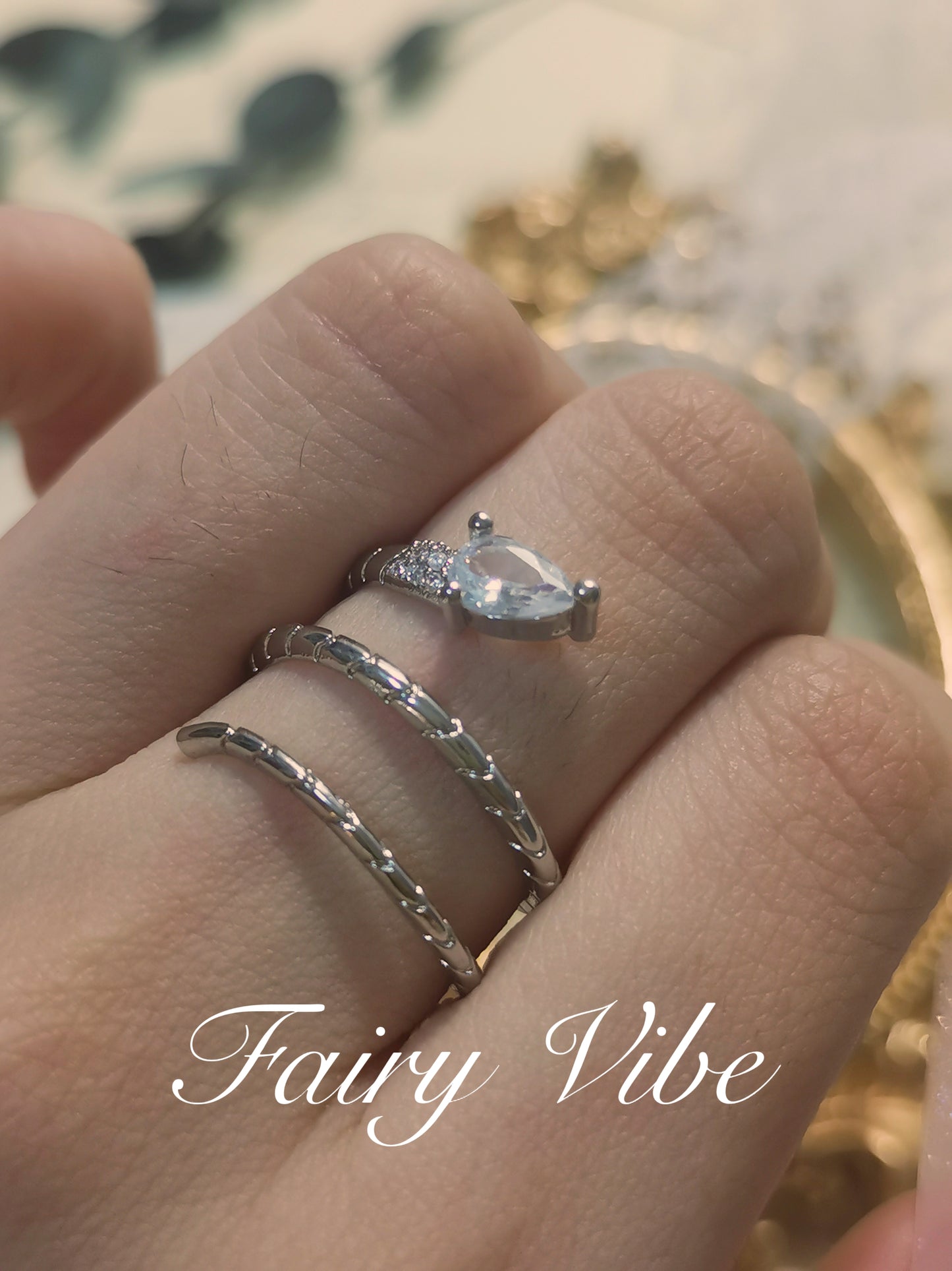 Designer Ring Snake Shaped Creative Ring Silver Daily Ring