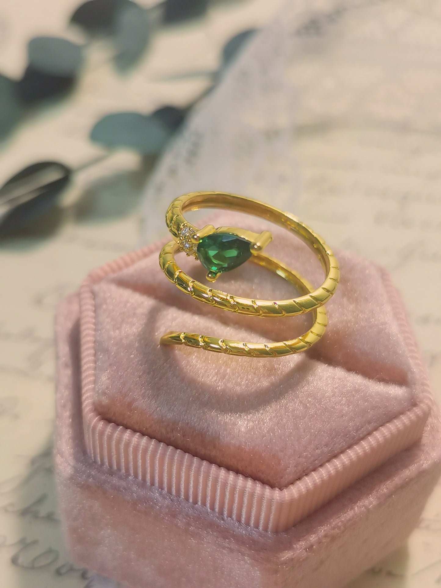 Designer Ring Snake Shaped Creative Ring Silver Daily Ring