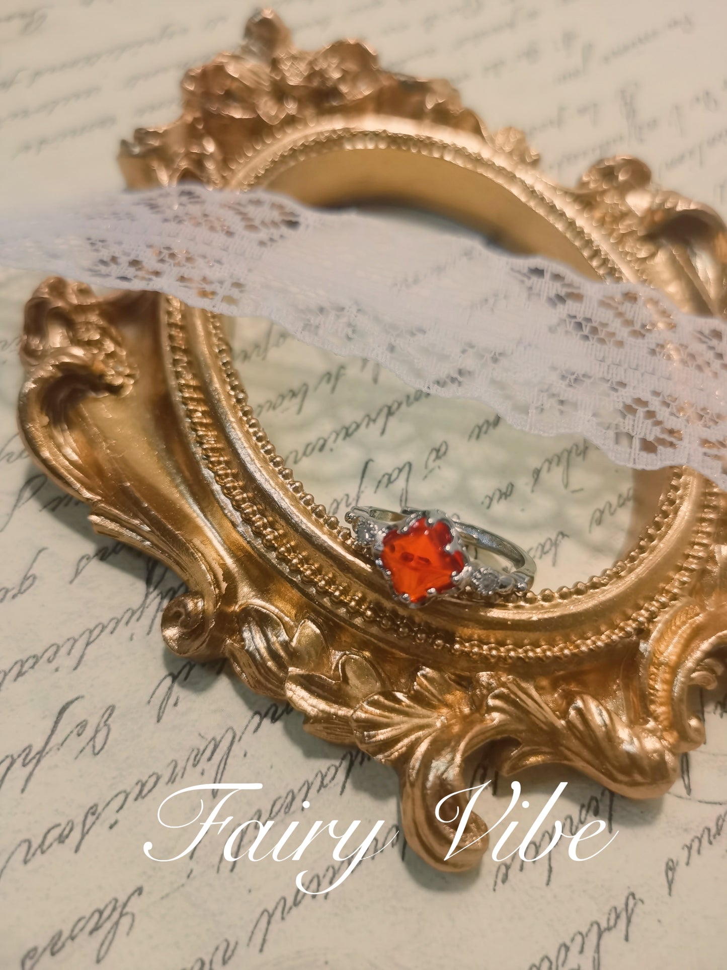 Designer Ring Sugar-loaf Cut Orange & Blue CZ Daily Silver Ring