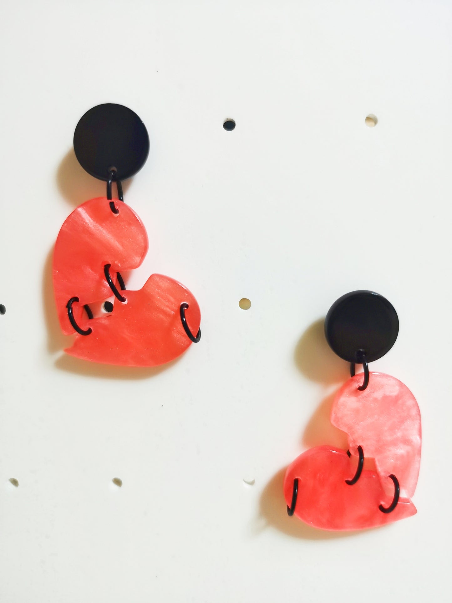 Broken Hearts Earring, gift for friend, creative daily earrings