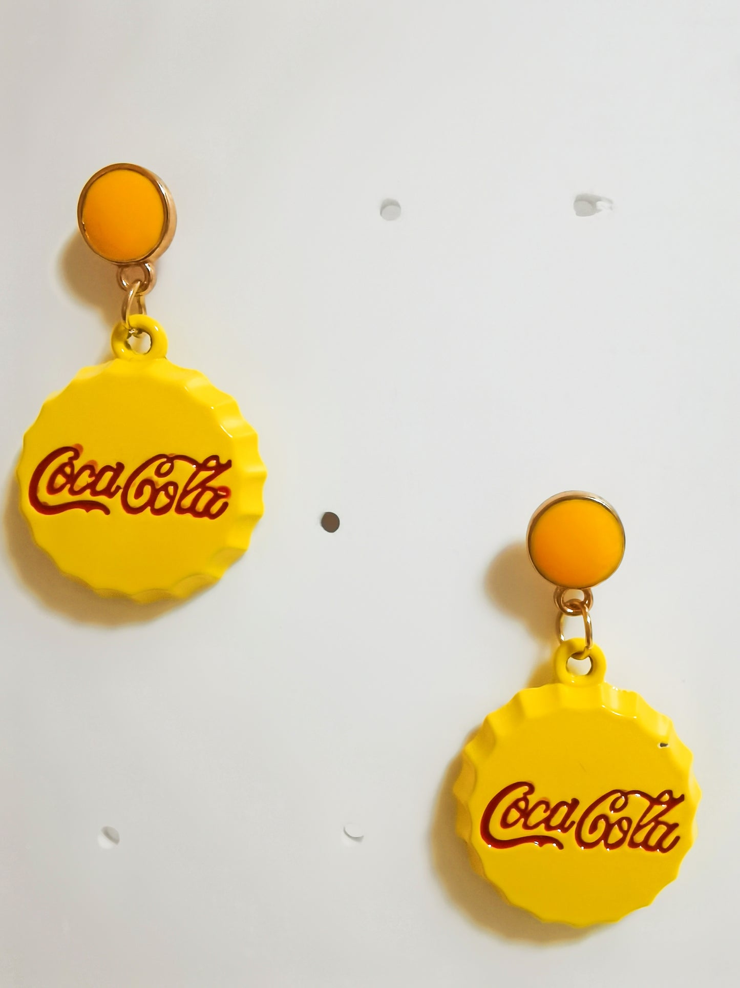 Coke Bottle Cap Earring, funny creative earring daily earring gift