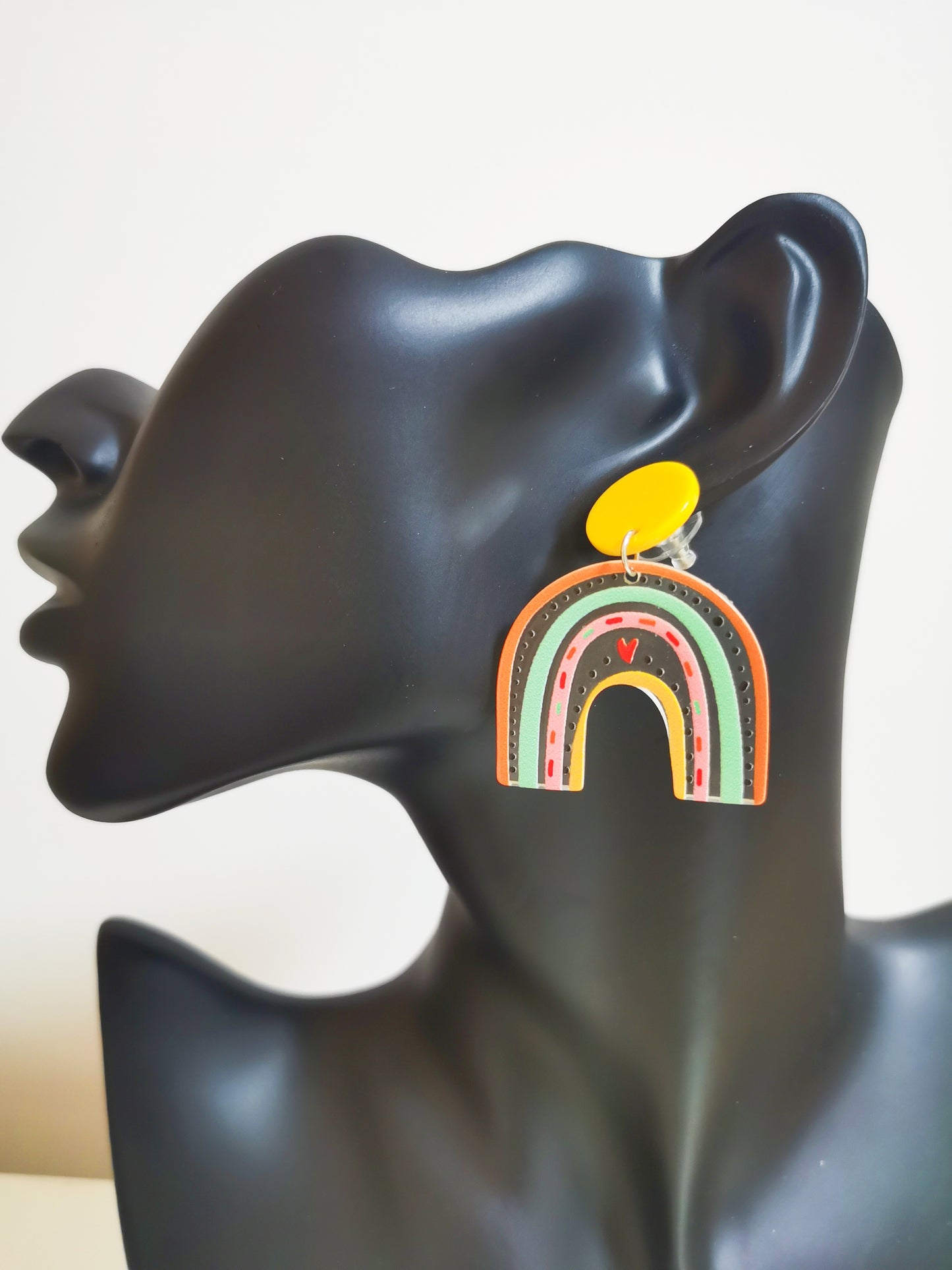 Colorful Rainbow Earrings, daily wearing creative gift cute earring