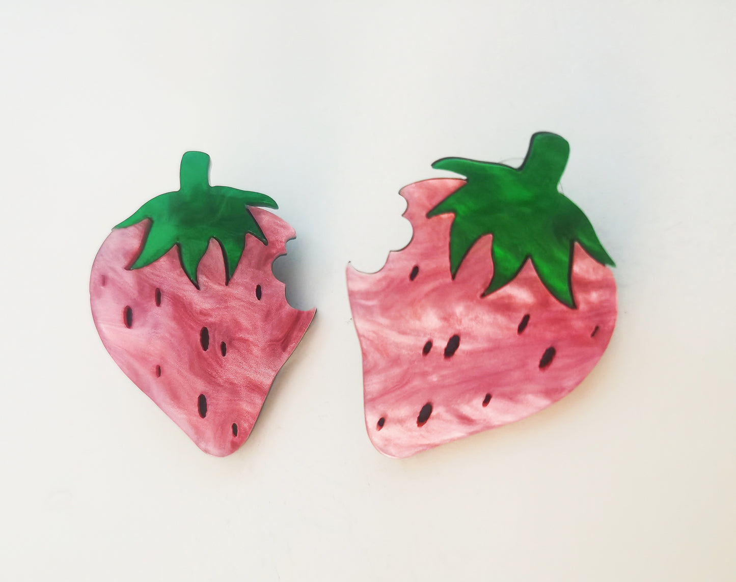 Strawberry Bite Earring funny earring daily earring creative earring gift